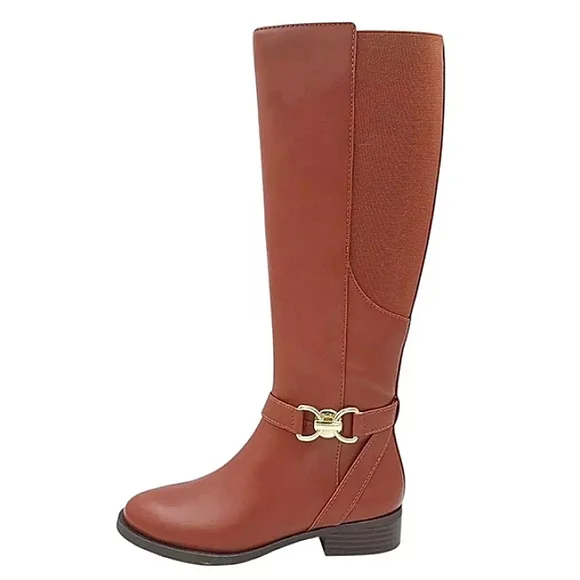 New w/Box INC International Concepts Faron Vegan Leather Knee High Riding Boots - Picture 2 of 9